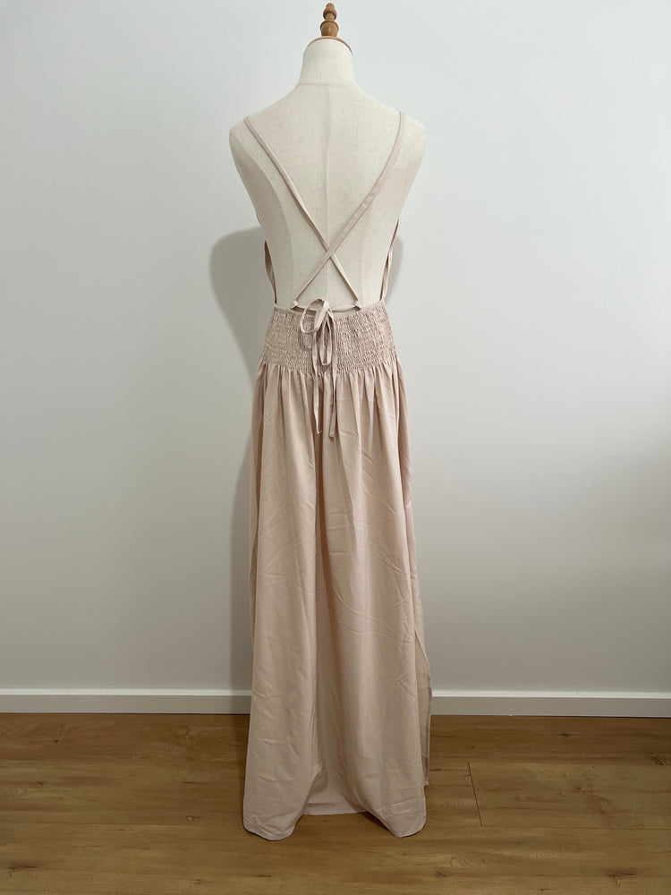 SADIE Backless Slip in Light Beige